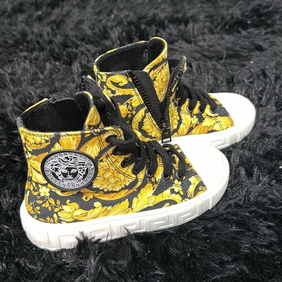Versace High-top Canvas Sneakers